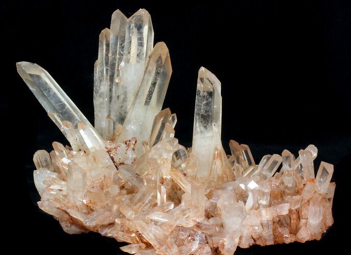 Tangerine Quartz Crystal Cluster - Madagascar #41797